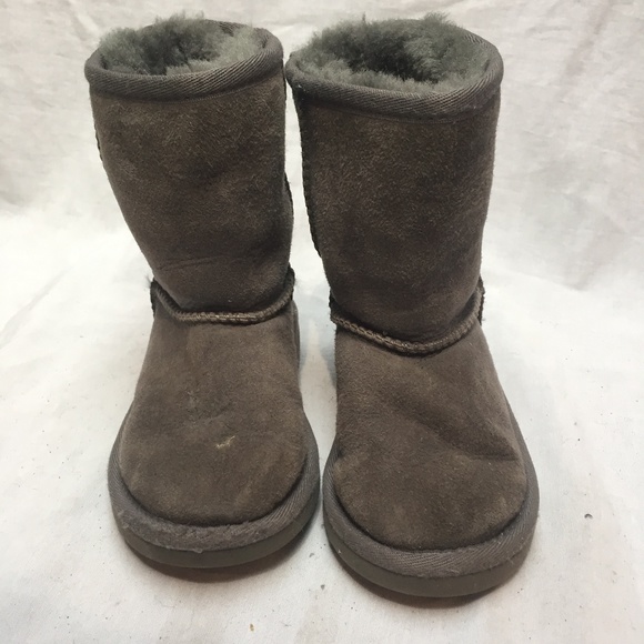 Toddler - Mini UGG Gray Boots Size: 8 - Picture 2 of 8